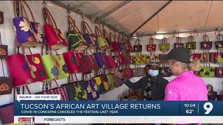 Tucson’s African Art Village returns after pandemic hiatus