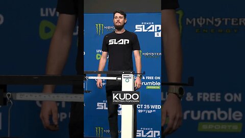 Waylon Frost weighs in at 164.5 lbs ahead of his Welterweight contender fight at Power Slap 5!