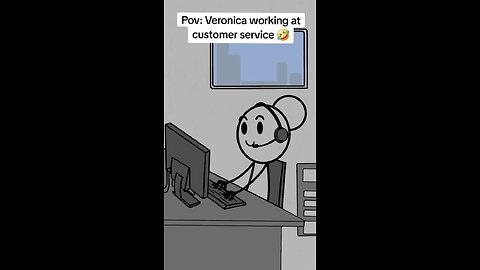 Veronica working at customer
