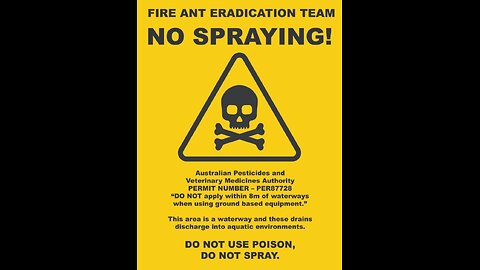 Fire Ant Poison Signs.
