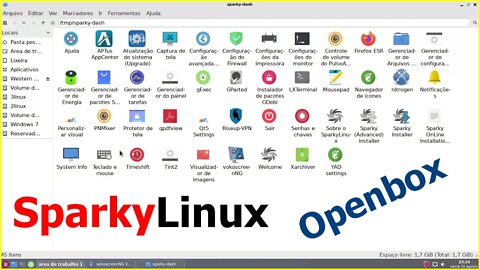 Lançamento SparkyLinux Openbox 32 bit Leve rápido e simples Excelente distro base Debian 11 Bullseye