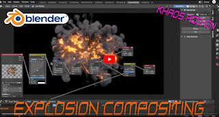 Blender 3d Explosion Compositing: VFX Node Breakdown