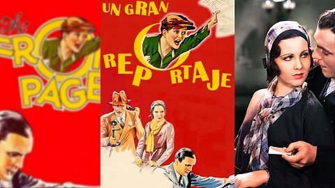 UN GRAN REPORTAJE (1931) Adolphe Menjou y Pat O'Brien | Comedia, Crimen, Drama | blanco y negro