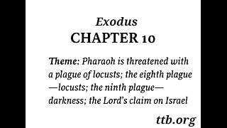 Exodus Chapter 10 (Bible Study)