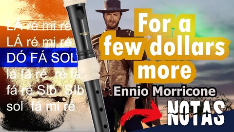 Como tocar FOR A FEW DOLLARS MORE de ENNIO MORRICONE na flauta