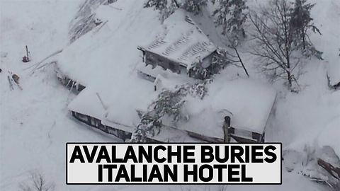 Buried alive: Avalanche hits Italian ski resort
