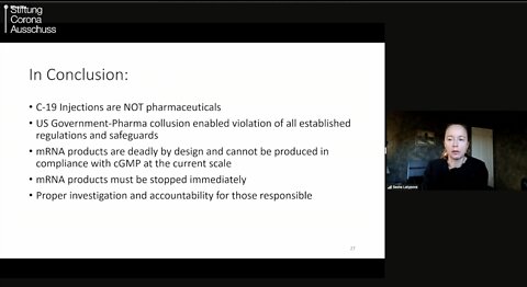 Corona Committee sess124 30-09-22 Alexandra Latypova Pfizer cov vaccine - evidence of fraud FULL