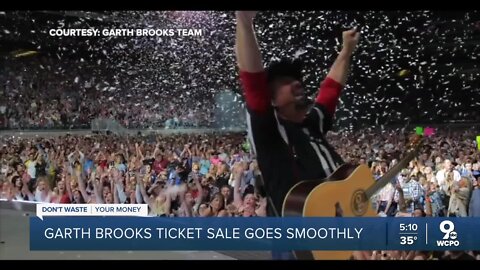Ticket sales for Garth Brooks at Paul Brown Stadium went smoothly