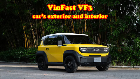 VinFast VF3 car's exterior and interior