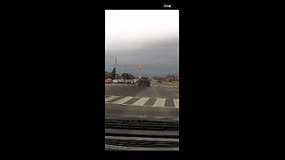 Vehicle runs red light