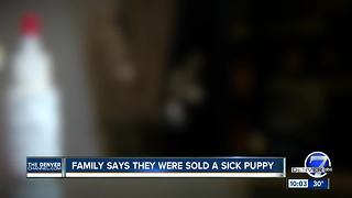 Family says pet store sold them sick puppy