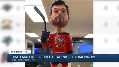 Brad Malone bobble head night is Saturday