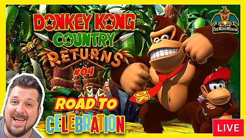 Road to Celebration GIVEAWAYS! Donkey Kong Country Returns #04 | 1st Time Playthrough