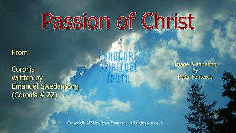 Passion of Christ – Hardcore Spiritual Truth