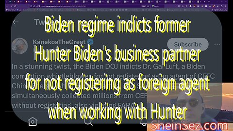 Biden regime indicts whistleblower on Hunter & Joe's foreign business dealing-SheinSez 226