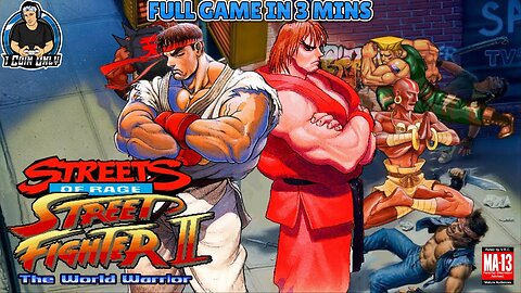 Streets of Rage 2: Street Fighter Edition (Genesis) - Full Game in 3 Minutes