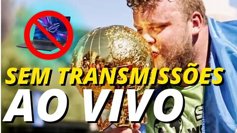 POR QUE NÃO TEMOS TRANSMISSÃO AO VIVO DO WORLD'S STRONGEST MAN?