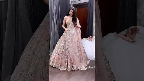 Pastel Shimmery lehenga choli to make a statement on your wedding