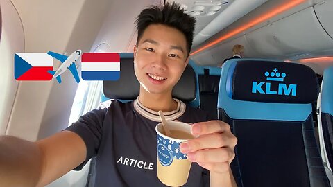 KLM 737 ECONOMY Comfort: We Almost Missed Our Flight 🥵💀