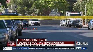 Shooting near Sahara and Karen avenues