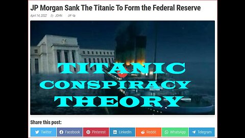 Viral Titanic "conspiracy theory" grips Humanity's consciousness!