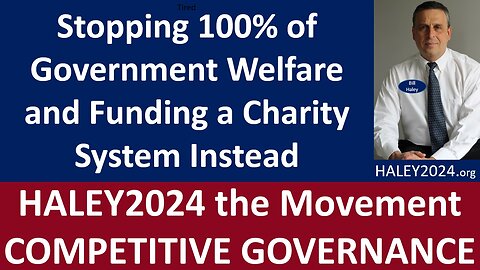 Stopping 100% of Government Welfare and Funding a Charity System Instead
