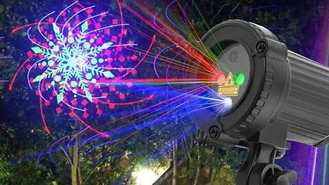 Waterproof Christmas Laser RGB Projector With Remote