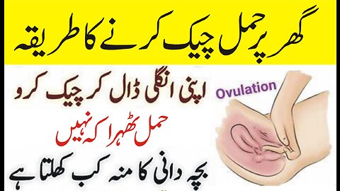 Finger Ovulation Checking | hamal check karne ka tarika | Best Time to Conceive| fertilization signs
