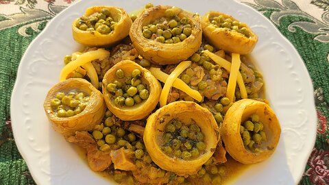 Tagine With Artichokes And Green Peas.