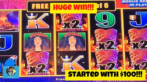 HUGE Wins on Lightning Link Tiki Fire Slots with Loud & Local