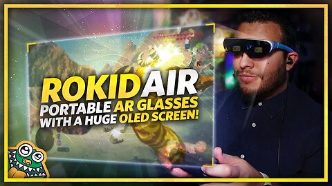 Gaming with Rokid Air - AR Glasses - A BIG screen in portable size PERFECT for the Nintendo Switch!