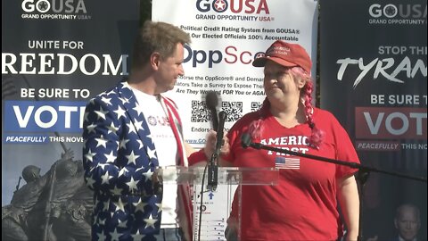 Suzzanne Monk Speaks at "Unite For Freedom" Rally at US Capitol