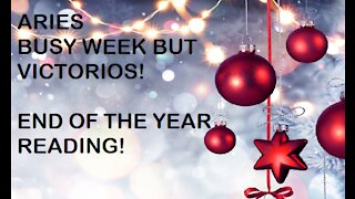 ARIES BUSY WEEK BUT VICTORIOS! END OF THE YEAR READING PLUS LUCKY NUMBERS!