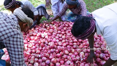 KING of ONION Bajji | Vengaya Bajji | Onion Bhaji Recipe Cooking in Village | Onion Snack Recipe