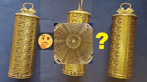 CURIOS for the CURIOUS 142: Brass candle cover lampshade, Country of Origin? Year?
