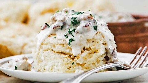 Southern Style Buttermilk Biscuits and Sausage Gravy