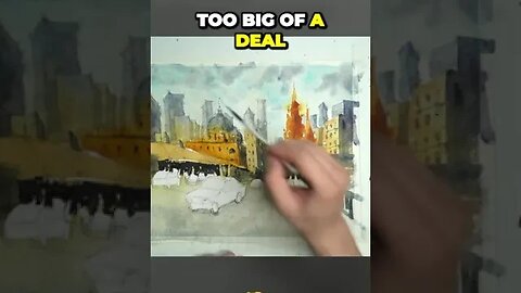 Painting Details in Watercolor Urban Landscapes