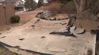 Homeowners left picking up mess after wild winds