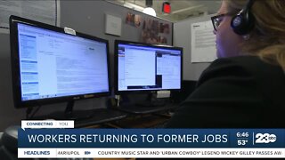 Workers returning to former jobs