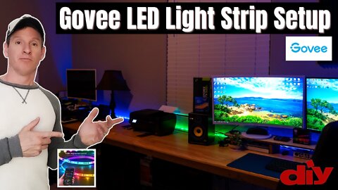 RGB Light Strips For Desk | Govee LED Light Strip Installation - H617A