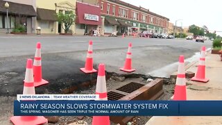 Crews working to improve stormwater drainage system in Wagoner