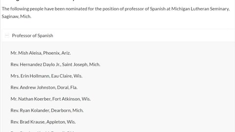 r/exLutheran | WELS Professor That Married Teenage Student Nominated for Position at Michigan…