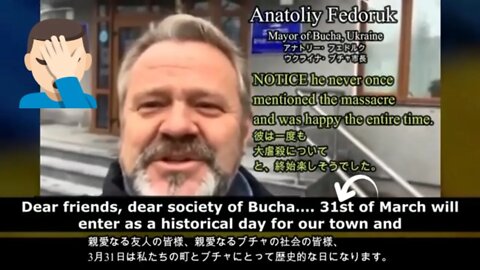 MAYOR OF BUCHA DIDN'T MENTION THE MASSACRE ON MARCH 31