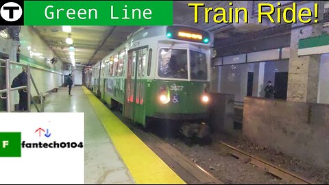 Riding the MBTA Green Line from Prudential to North Station