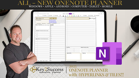 All-New 2025 OneNote Digital Planner | Personal and Business Planning