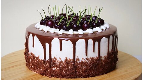 Black Forest Cake / Bolo Floresta Negra/ کیک شکلاتی بلک فارست (کیک جنگل سیاه)