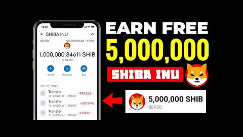 FREE 5,000,000 SHIBA INU every 2 Days without investment (payment proof) 🧾 earn free Shiba Inu