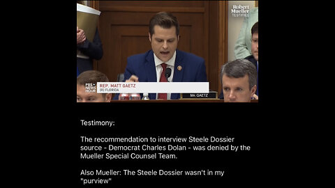 TSVN335 10.2022 Matt Gaetz Questioning Where Christopher Steele Got His Russia Russia Russia Hoax Info