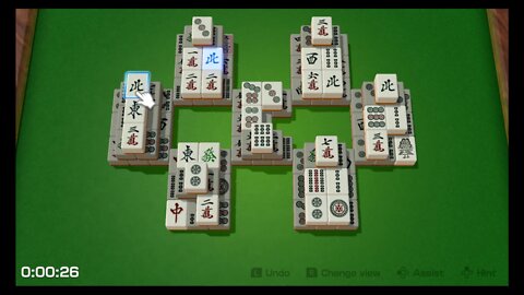 Clubhouse Games: 51 Worldwide Classics (Switch) - Game #49: Mahjong Solitaire - Advanced Stages