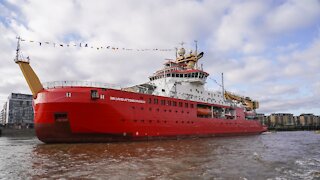 U.K. Polar Climate Change Ship Makes Its London Debut